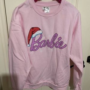 like new Barbie Santa sweatshirt